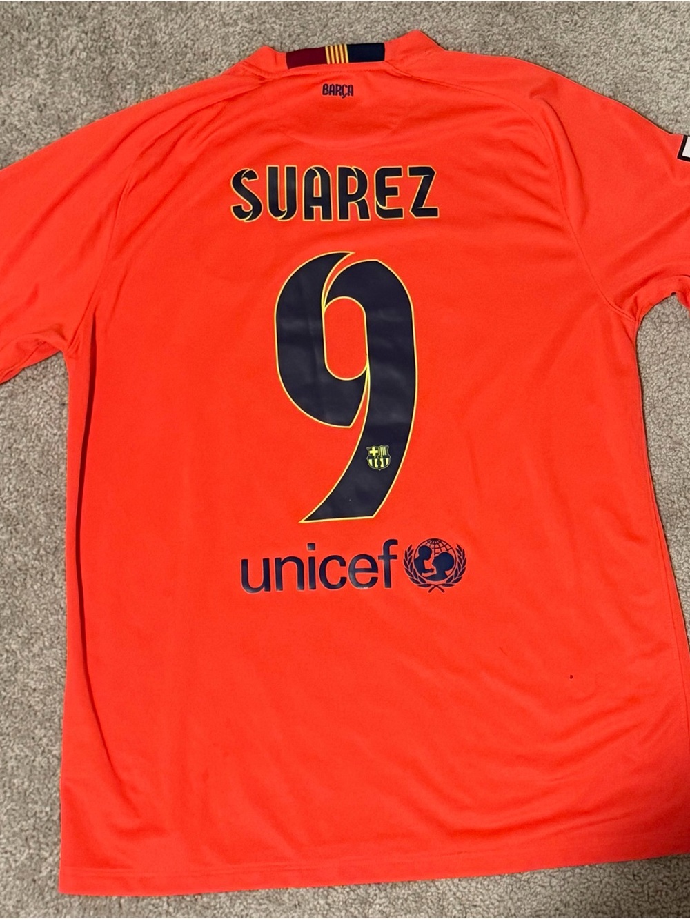 2014-15 FC Barcelona Luis Suarez Away Nike Jersey